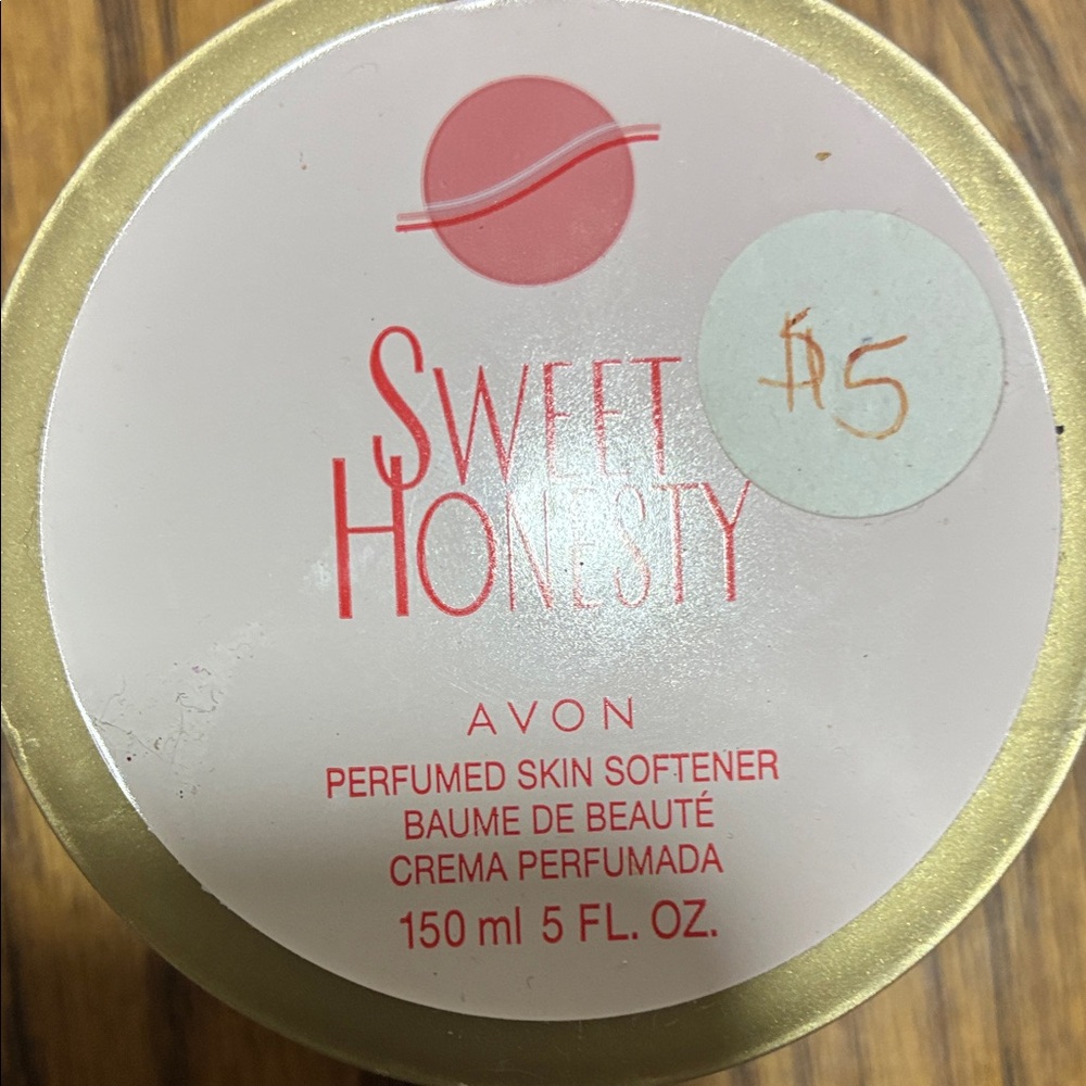 Avon Sweet Honesty Skin Softener in Gold and Pink